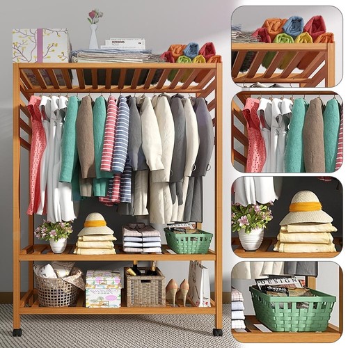 Heavy duty wooden clothes rail - heavy,