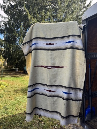 Hand woven navajo blanket - hand,
