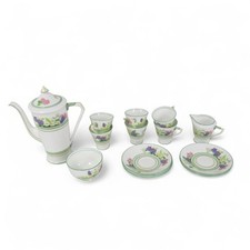 Adderley Ware Best Bone China Tea Set Multicoloured Flowers Antique Preloved