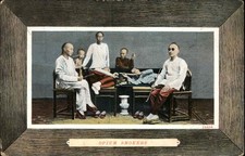 HONG KONG Chinese Men Opium
