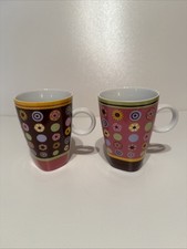 Maxwell Williams Retro Style Pair Of Mugs 
