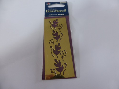 Brass stencil leaf ideal for - leaf,