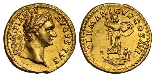 Domitian gold aureus rome - gold,