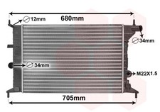 RADIATOR ENGINE COOLING FITS