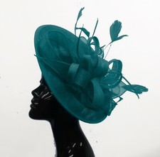 Big Saucer Sinamay On Headband