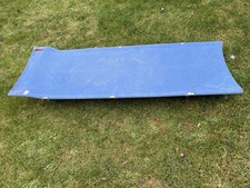 Vintage Collapsible Camping Bed- Blue Canvas-Carry Bag- 100% Cotton- Well Used