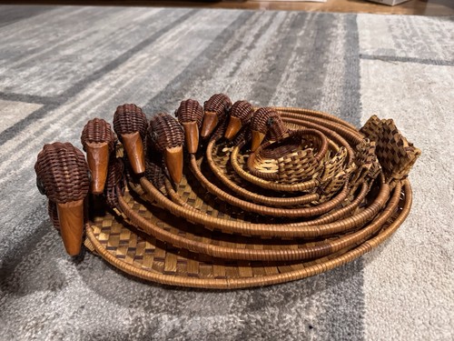 Set vintage duck wicker - vintage,