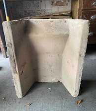 Heat resistant concrete Fire Back and Lintel. Size 18”