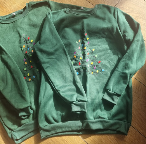 Girls green christmas tree - green,