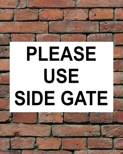 Please use side gate metal - side,