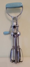 Prestige Rotary Hand Whisk Egg Beater Stainless Steel Plastic Handle Vintage
