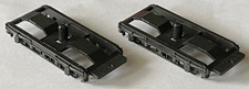 Pair of Mainline LMS coach bogie frames, clip fixing type, black, spares, bogies