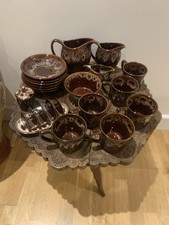 Kernewek Pottery Ltd Goonhaven Cornwall Honeycomb Pottery Set