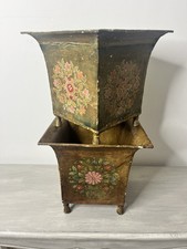 Pair Of Unusual Vintage Decorative Planters