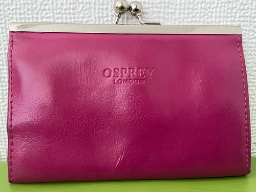 Osprey coin purse pink leather