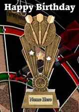 Darts sport Trophy card  A5