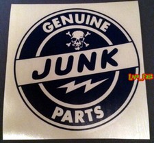 GENUINE JUNK PARTS DECAL STICKER vintage hot rod rat rod drag racing muscle car