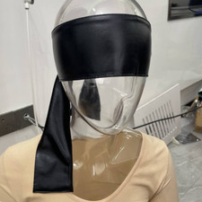 Sex Blindfold Patent Leather Eye Mask Handcuff Wrist Bondage Slave Roleplay Game