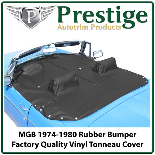 Mgb tonneau cover black vinyl - tonneau,