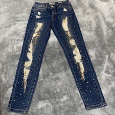 GUESS Jewel Embellished skinny jeans
