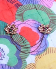 Vintage 1940s Decorative Sweater Clips. Sustainable. Gift Wrapped.