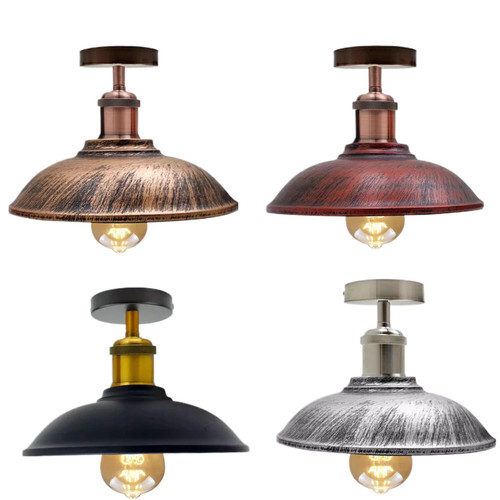 Ceiling light metal e27 - light, semi