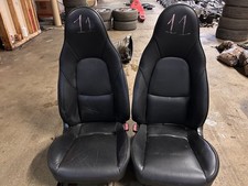 Mazda Mx5 Set of Black leather tombstone seats   --  ( 11 )