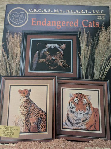 Endangered cats cross stitch - cats,