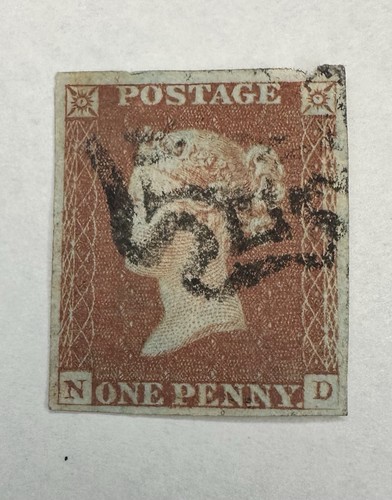 Queen victoria brown - gb, 1d