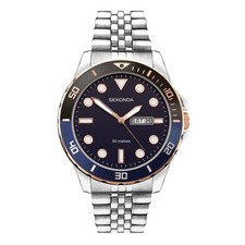 Sekonda Gents 44mm Blue Dial