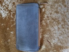 New Hotter Blue Suede Purse