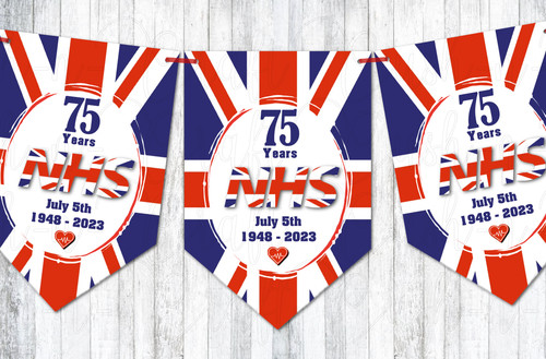 Nhs bunting union jack - jack, 75
