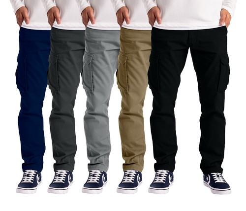 Mens cargo trousers work wear - trousers,
