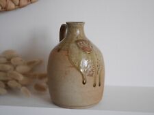 Vintage Sally Lewis Braybrooke Studio Pottery Jug Vase, Signed Stoneware Vessel