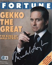 Michael douglas signed auto - douglas,