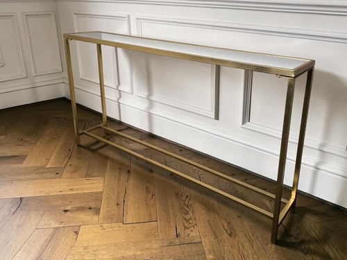 Gold painted mirror topped - painted,