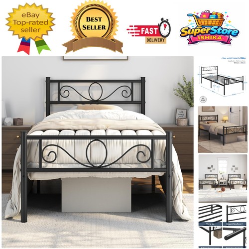 Luxury black metal bed - luxury,