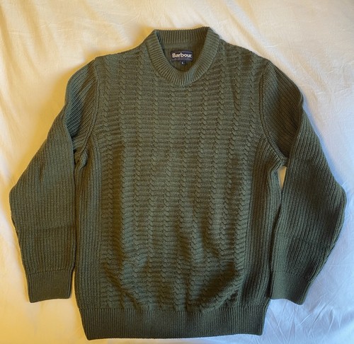 Barbour green wool jumper size - jumper,