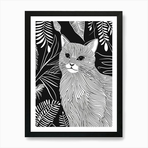 Himalayan cat minimalist - himalayan,