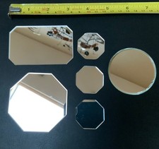 Glass Crystal Display Mirrors x 6 - Random Size. For  Swarovski Crystal