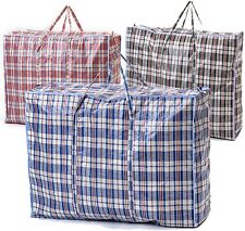 JUMBO LAUNDRY BAGS Zipped Reusable Large Strong Shopping Storage Bags XL And XXL