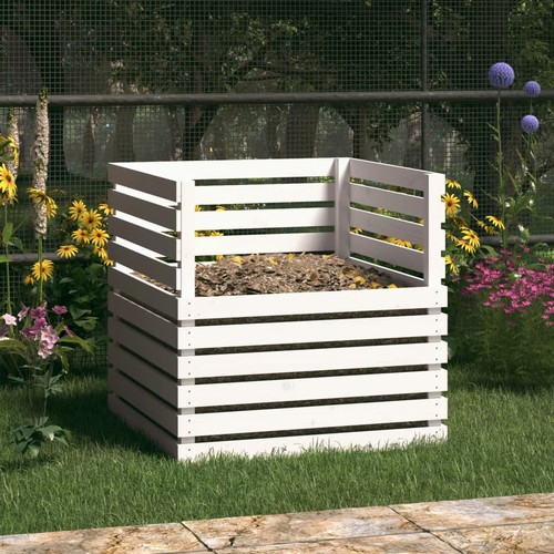 Wooden garden compost bin - garden,