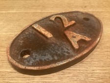 Original Railway Shed Plate ~