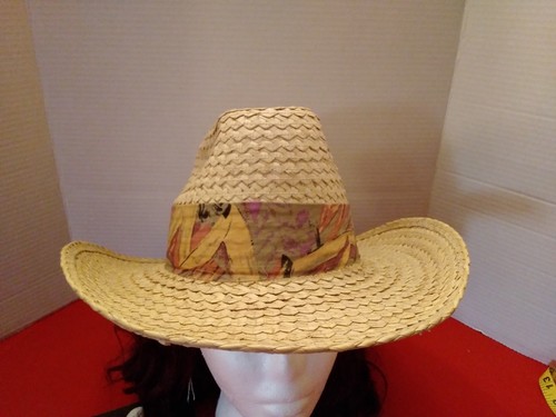 Woven straw hat - hat, by