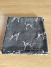 Beautiful Lina & Lily German Short Haired Pointer Grey Scarf. Vgc.