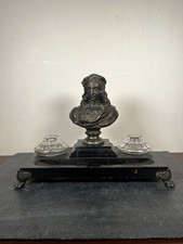 Antique Spelter And Wood
