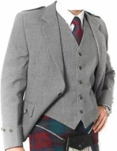 Scottish argyle kilt jacket - argyle,