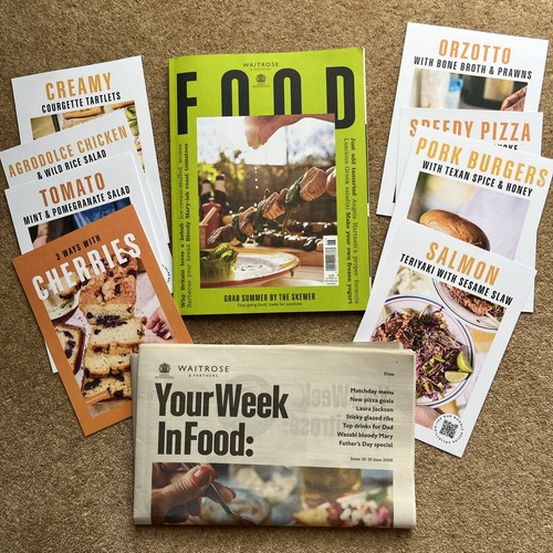 Waitrose food magazine june - food,