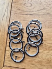 Curtain Rings Pack of 10 Black