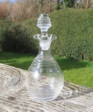 Vintage Hand Blown Glass Vinegar / Olive Oil Bottle or Decanter